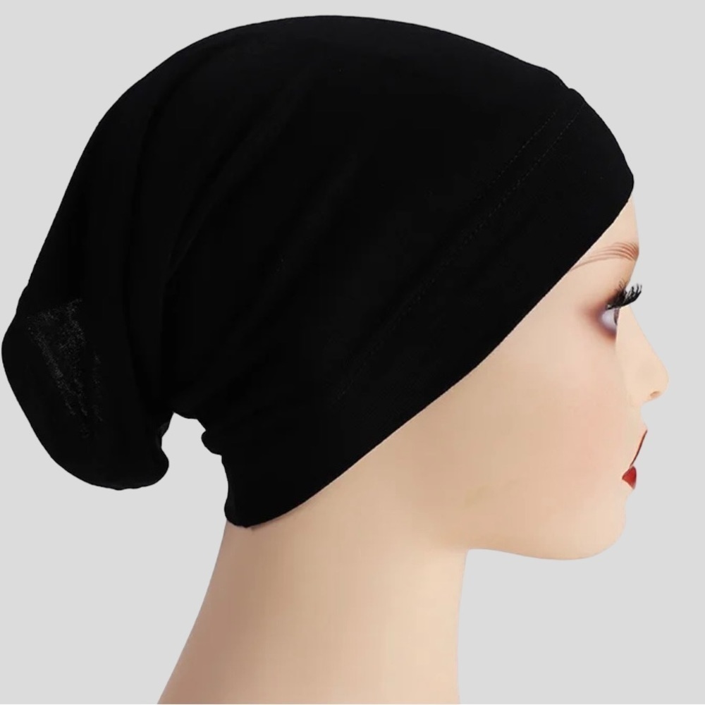 Black Standard hijab undercaps tube underscarf hijab bonnet hijab caps